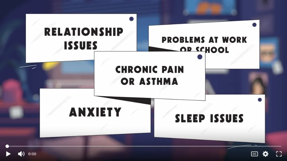 ACEs explainer video screenshot of symptoms