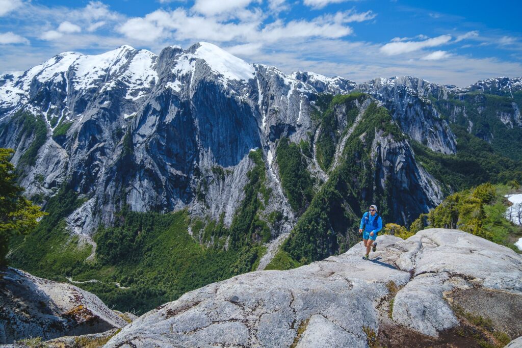 running in the mountains